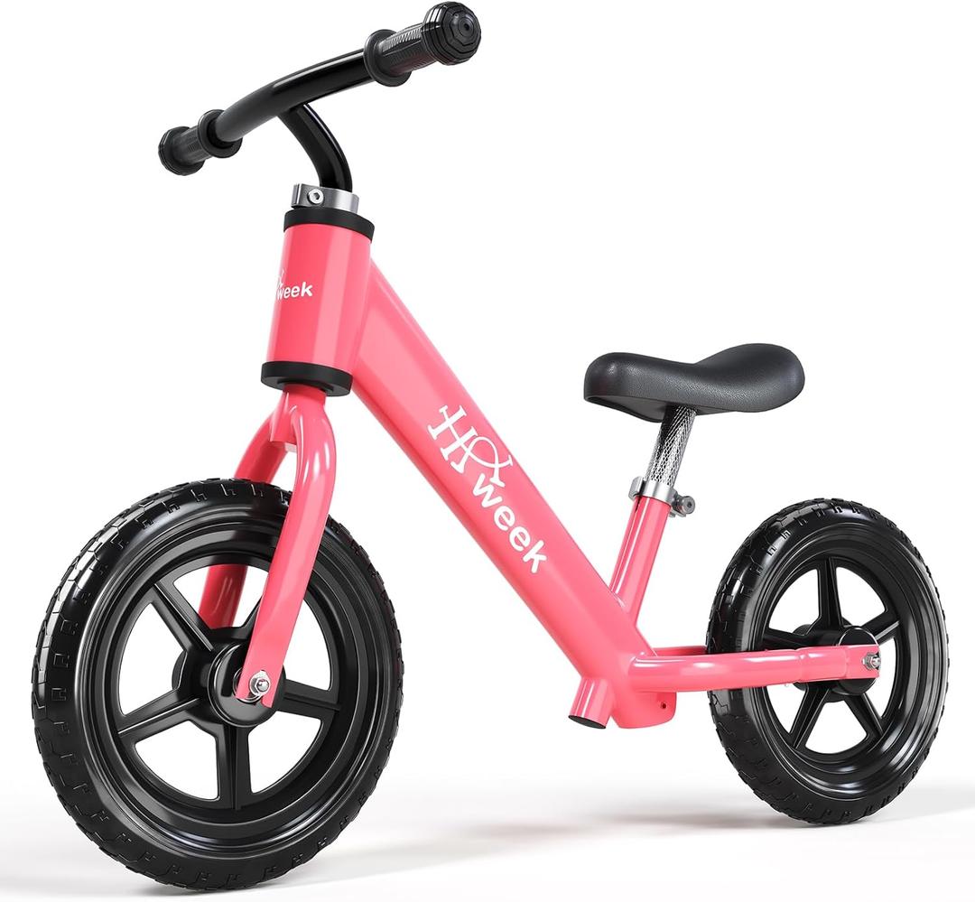 Toddler Balance Bike 12 No Pedal Training Bicycle for Kids 24 Months to 5 Years Tool-Free Adjustments Seat and Handlebar Best Gift for 2 3 4 5 Boys Girls | No Pedal, Training Bicycle, for Kids, Seat and Handlebar, Best Gift