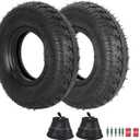 2.80/2.50-4 Tire Inner Tube,RUTU 2.80-4 E300 Scooter Tires and Tubes 2 Pack for Hand Truck Garden Cart Dolly Electric Trike