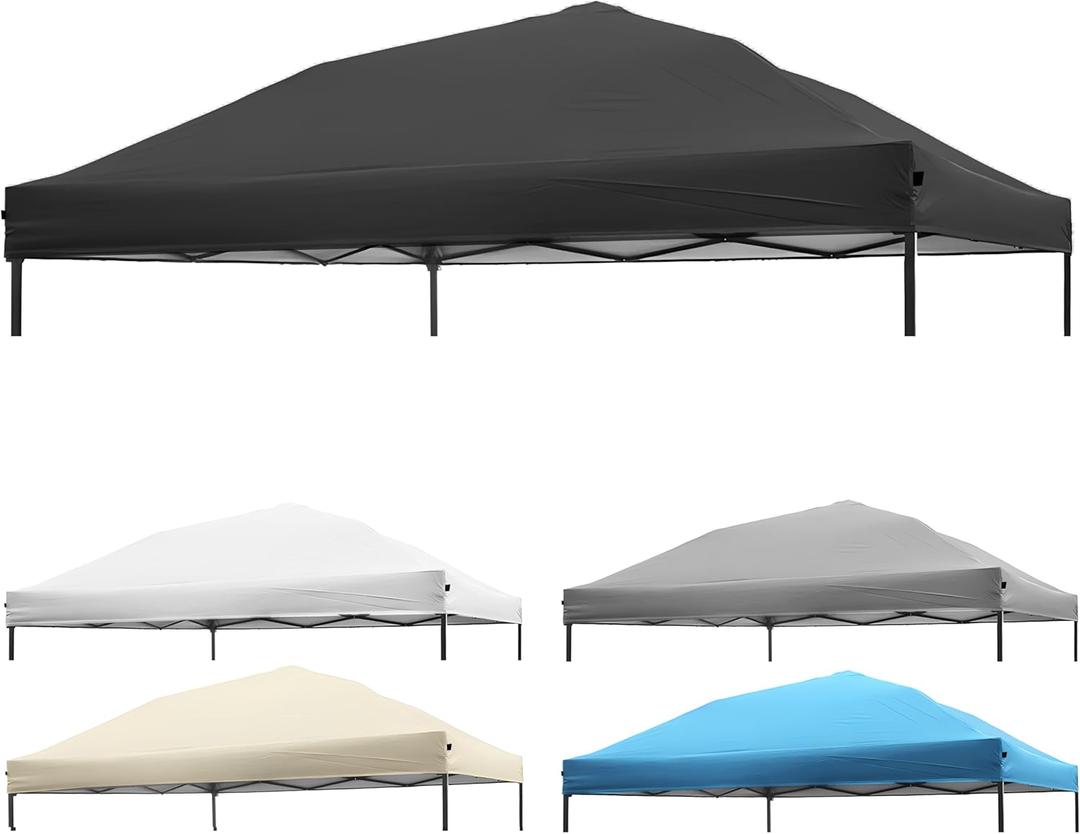 8x8 Canopy Replacement Top, Replacement Cover for 8x8 Pop Up Canopy Tent (Top Cover Only) Black