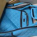 Rockland Melrose Upright Wheeled Underseater Carry-On Luggage, Turquoise