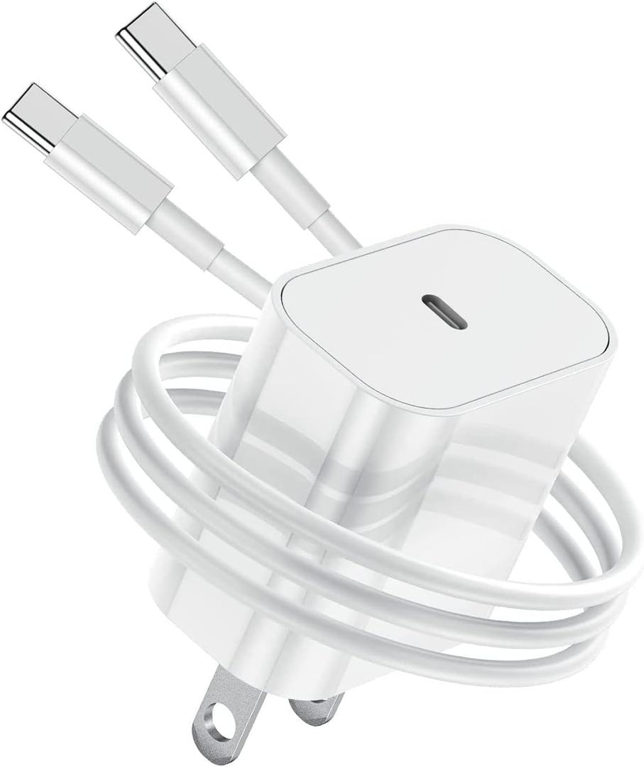 iPhone 16E Fast Charger Cord, 20W Type c for iPhone 16/15, 15/16 Pro Max,15 16 Plus, USB C to USB C Cable for iPad 10th/11 Gen, iPad Pro 12.9, Air, AirPods 4 Type-c Charger Cable Charging Cord 5FT