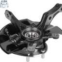Front Left Driver Side Steering Knuckle & Wheel Bearing Hub Assembly for Honda Civic 2012 1.5L 1.8L L4, Not for SI model, LK097, 51216-TR3-Y00, 51216-TR0-A00