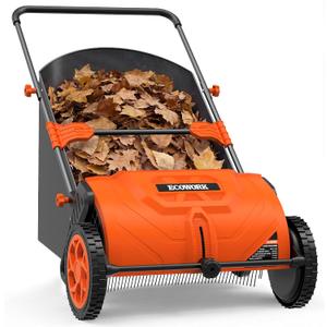 Push Lawn Sweeper 26 Inch with 4 cu. ft. Tear-Resistant Hopper Bag