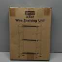 Sakugi Storage Shelves - 3 Tier Shelf Organizer, Sturdy Metal Garage Shelving with Adjustable Leveling Feet, Space-Saving Shelves Organizer for Pantry, Laundry, Kitchen (18" x 12" x 30", Black)