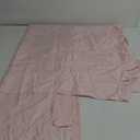 Pink Scalloped Crib Skirt 28"x 52" with 14" Drop Pleated Dust Ruffle with Split Corners for Baby Boys Girls Soft 4-Sided Crib Bed Skirt Nursery Standard Toddler Bedding