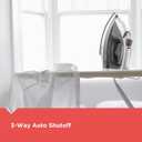 BLACK+DECKER Light N Easy Compact Steam Iron, IR1020S, Stainless Steel Soleplate, Spray Mist, Anti-Drip, Auto Shutoff