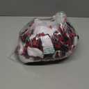 BBTO 48 Pieces Plush Cuff Christmas Mini Stockings 7 Inch Buffalo Plaid Hanging Stockings Xmas Candy Holder Tableware Holders (Red and Black)