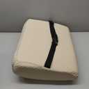 HOMBYS Lumbar Support Pillow for Recliner Chair, Memory Foam Back Support Cushion for Elderly,Extra Large Lumbar Support Pillow,Thick Backrest for Home Reading (Khaki, 20x13.5"x5")