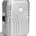 Mini Luggage Box Rolling Suitcase Kids Silver