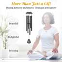 Gifts for Mom, 25''Wind Chimes Black, Mother Birthday Gifts for Mom from Daughter Son, Mother's Day, Thanksgiving, for MomsMoms Gift Ideas for Birthday Decorations