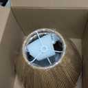 Rattan Lamp Shades Set of 2, Small Lamp Shades for Table Lamps, 5.5" Top x 10" Bottom x 6.6" High, Wicker Lamp Shade Replacement for Bedroom, Hand Woven Lampshade, Spider, Bulb Clip Adapters Included