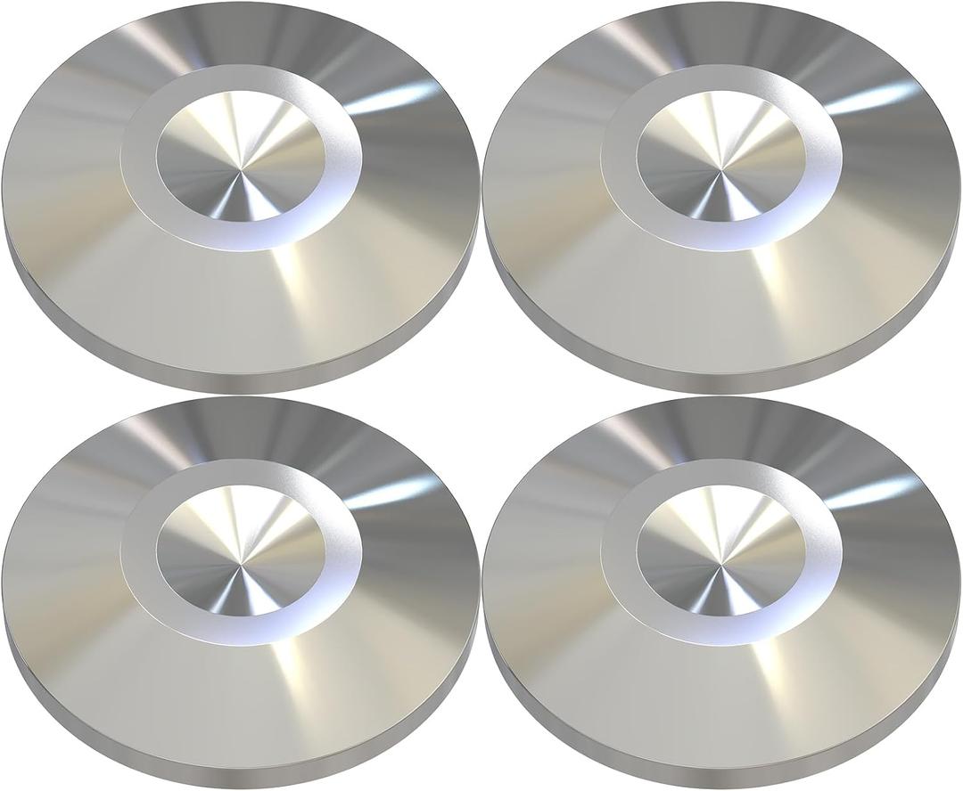Preffair 4Pcs Stainless Steel Audio Speaker Spike Pads Mats Speaker Isolation Stand Feet Cone Shock Floor Protector Base for HiFi Turntable Subwoofer Loudspeaker Amplifier CD DVD Player