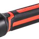 LifeGear Stormproof Signal Light with Rubberized Grip | Red Safety Light | Emergency Whistle
