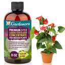 GARDENERA Premium 3-1-2 All Purpose Liquid Fertilizer Concentrate for All Indoor Plants & Flowers - Promotes Biomass Growth and Vibrant Leaf Color - 8oz Bottle