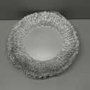 Coloch Set of 12 Plastic Charger Plates, 13" Reusable Reef Serving Chargers for Dinner Plate Round Shiny Decorative Charger Plate for Wedding, Catering, Parties, Restaurant, Home Dinner Use (Silver)