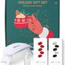 ohora Semi Cured Gel Nail Strip (2025 Christmas Gift Set (Limited Edition)) - Works with UV/LED Lamps, Salon-Quality, Long Lasting, Easy to Apply/Remove - Includes 2 Prep Pads, Nail File, Wooden Stick