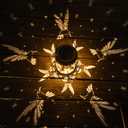 Hummingbird Lantern Hanging Solar Lights Outdoor Decorative Solar Lantern Waterproof for Table Patio Yard Garden Lawn Landscape Lighting, Gardening Gifts for Women Mom (Hummingbird-B)