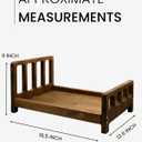 Newborn Photography Props Bed Prop Brown Rustic Mini Wooden Bed for Baby Photography, Infant Photoshoot Posing Prop for Newborn Sessions