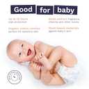 Pura Size 5 Eco-Friendly Diapers (24-35 lbs) Totally Chlorine Free (TCF), Hypoallergenic, Soft Organic Cotton, Sustainable, up to 12 Hours Leak Protection, Allergy UK, 6 Packs of 20 (120 Diapers)