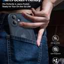 4 x Magnetic Shockproof for iPhone 17 Case,[Full Camera Protection][Compatible with Magsafe][Non-Slip][Mil-Grade Protection]Slim Anti-Yellow Translucent Matte Phone Case for iPhone 17,Midnight Blue