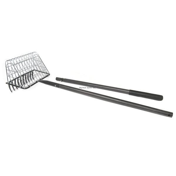 SEA STRIKER CLAM RAKE WITH BASKET, 2 PC HANDLE, 10" BASKET, 60" HEIGHT