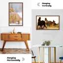 HLiWEGNS Light Walnut 20x28 - Single Frame - Rustic Woodgrain 20 x 28 Poster Frame with Plexiglass for Wall Gallery Display, 20x28 Picture Frame for Puzzle, Artwork, Photo and Posters