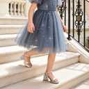 DREAM PAIRS Girls Sandals Open Toe Low Block Chunky Heels Sandals Party Dress Pumps Shoes for Little Big Kid, 4