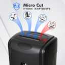 Ultra Low Noise 48dB Micro Cut Paper Shredder for Home Office