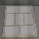 4x6 Picture Frame Collage for Wall Decor, Multiple Photo Collage Frames with Tempered Glass, 7-Opening for 4 x 6 Picture Frames, Rustic White, 1 Pack