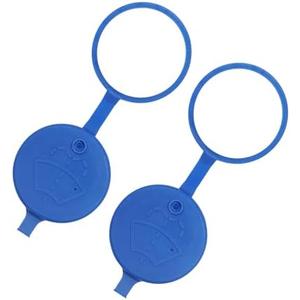 Quacc 2pcs Replacement Car Wash Bottle Cap 53mm Windshield Wiper Tank Cap Compatible with Peugeot 2008 3008 307 308 408 508L (Blue)