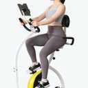 CUDOEEAI Ergonomic Recumbent Exercise Bike, Foldable Space-Saving, Quiet Magnetic Resistance, LCD Monitor & Tablet Holder for Indoor Cardio