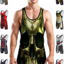 Exxact Sports Sublimated Adult & Youth Wrestling Singlet - Premium Powerlifting Singlet for Men & Boys, Unisex Singlets AXL