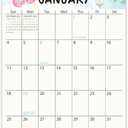 Guasslee Small Wall Calendar 2026-2027,18 Months Mini Desktop/Wall Calendar Runs from Jan. 2026 to Jun. 2027, Vertical 6" x 9" Monthly Notepad Planner with Thick Paper for School Office Home Fridge (Colourful)