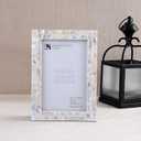 Handicrafts Home Decorative Picture Frame Wooden Photo Frame and Collage (Mop White, 4x6)