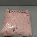 SAPJON Womens Silk Pajama Sets 6Pcs Sexy Satin Robe Sleepwear Set V Neck Lace Cami Shorts Nightgown Loungewear Pink, Small