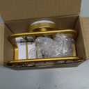 TAILI Sponge Holder for Kitchen Sink with Strong Suction Cup, Rustproof Aluminum Sink Caddy for Sponges, Removable Sponge Holder, Dish Brush for Scraper - Gold