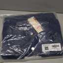 Dokotoo Denim Jacket for Women Fashion Solid Oversized Long Sleeve Button Down Shacket Jacket Coat with Pockets (Large, Navy Blue)