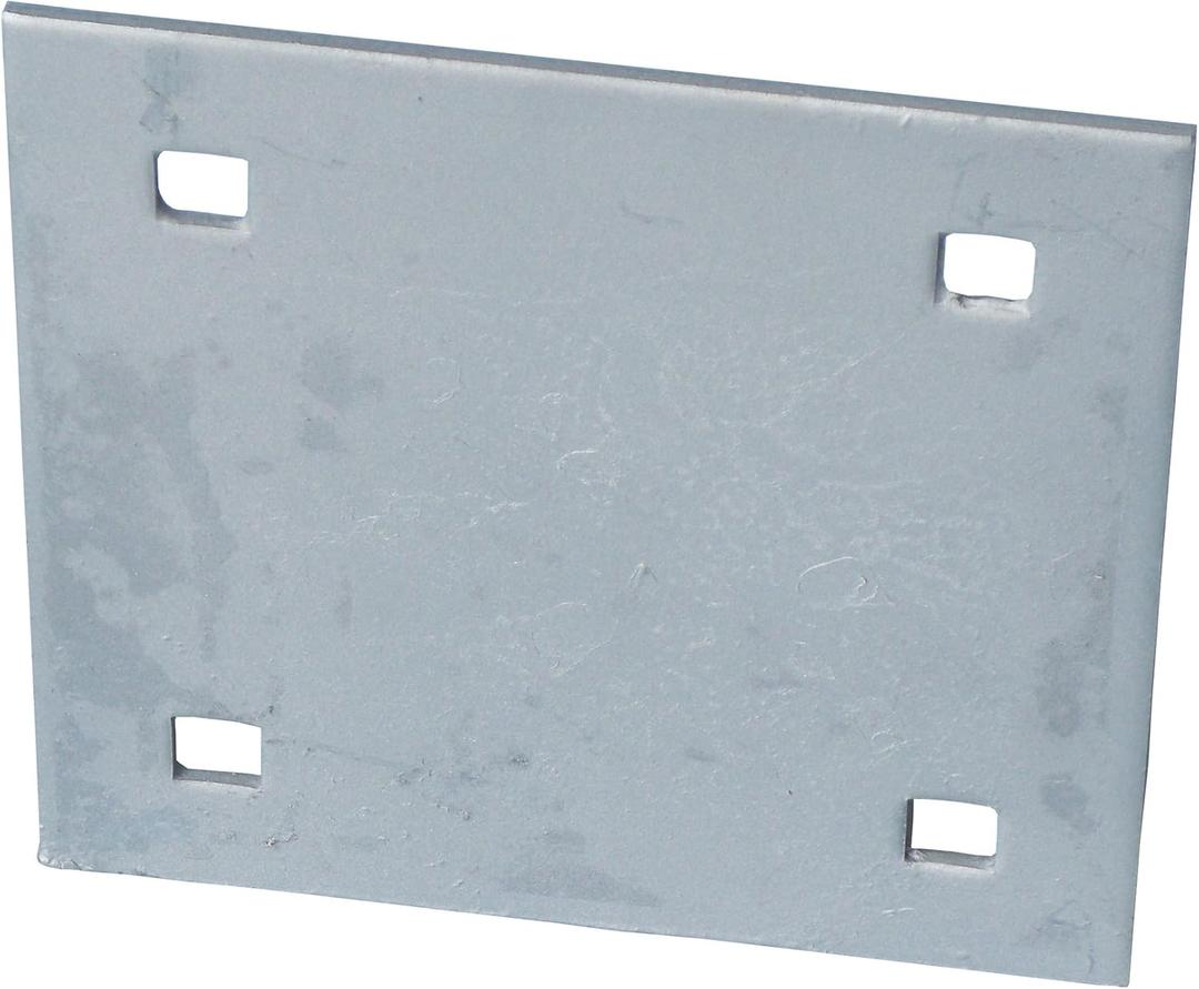 Dock Edge Stationary Dock Backer Plate, Galvanized, 7/16" holes for 3/8" carriage bolts
