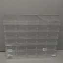 Hillban Acrylic Business Card Holder Wall Mount Clear Sticker Display Rack Multiple Card Holders Clear Acrylic Organizing Sticker Display Stand Pre Drilled(30 Pockets)