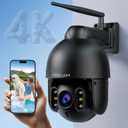 FOSCAM 4K/8MP Security Camera Outdoor, 4X Optical Zoom AI Human/Vehicle Detection,165FT Color Night Vision, 120dB Siren, IP66 (Black)