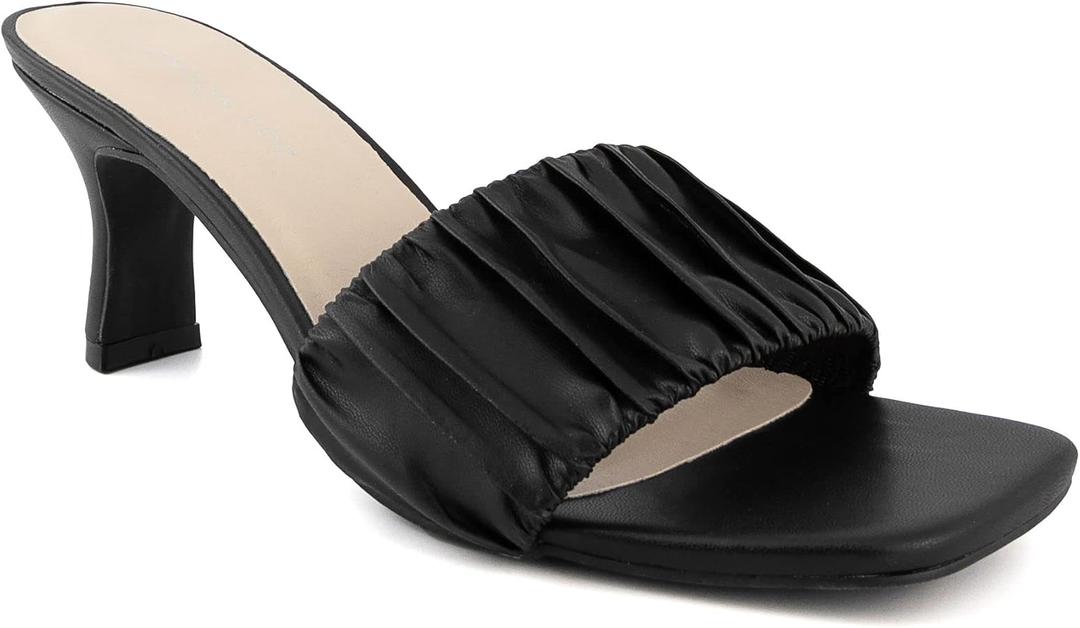 LONDON FOG Womens Leana Dress Sandal Womens comfort Heeled Sandals. size 9 - 1/2 M