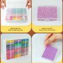 YBUTVY Diamond Art Trays with Lids, 60PCS Diamond Painting Trays with Lids Diamond Art Storage, Diamond Painting Accessories for Beads (2 Packs)