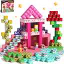 GobiDex 100PCS Magnetic Blocks Princess Building Toys for Girls Age 3+, Game-Based Build MagWonder with STEM Magnet Construction Set, Sensory Gifts for Kids Birthday (1 inch)