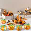 80UncleKimby 35Pcs Fall Pumpkin Crafts Kit for Kids - Halloween Thanksgiving DIY Paper Strip Art for Autumn Holiday School Classroom Activities Party Decor