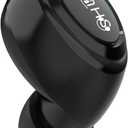 Single Wireless Bluetooth Earbud with Mic, Lightweight in-Ear Headset for Android, iOS & Laptop, Ideal for Office, Driving, Students, Supermarket & Restaurant Staff (Black)