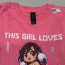 This Girl Loves Muay Thai, Funny Muay Thai, Girls Kids T-Shirt, M, Pink Heather