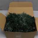 50FT Green Christmas Tinsel Garland, Artificial Greenery Garland for Tree Decorations, Faux PVC Soft Metallic Tinsel Twist Garlands for Xmas Home Indoor Decor