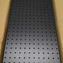 INCLY 4 Pack Peg Board, 12"x24" Upgrade Thicker Heavy Duty Metal Pegboard Panels, Black Pegboard Wall Organizer, Peg Board Panels for Walls Home, Garage Tools Storage, Shed, Craft Room, Kitchen