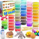 ESSENSON Air Dry Clay 42 Colors, Modeling Clay for Kids, DIY Molding Magic Clay for with Tools, Toys Gifts for Age 3 4 5 6 7 8+ Years Old Boys Girls Kids