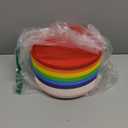 Frcctre 24 Pack Kids Plastic Plates, 7 Inch Small Unbreakable Children Dinner Plates Set BPA Free Reusable Snack Salad Plate for BBQ, Travel, Events, Dishwasher Safe, 8 Colors